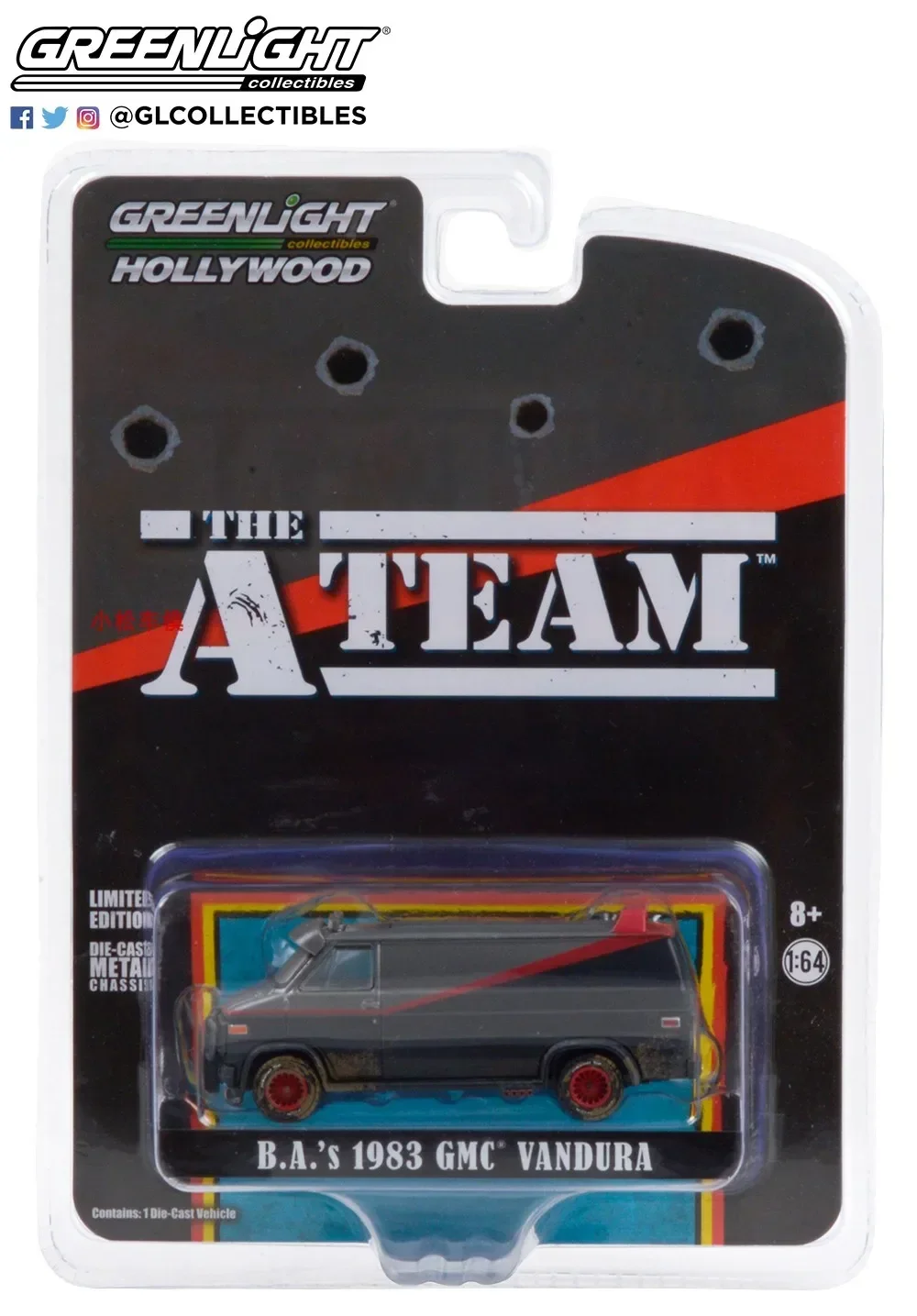 1: 64 1983 GMC Vandura stagionato Muddy Edition Tianlong Special Agent Team Alloy Car Model Collection ornamenti regalo