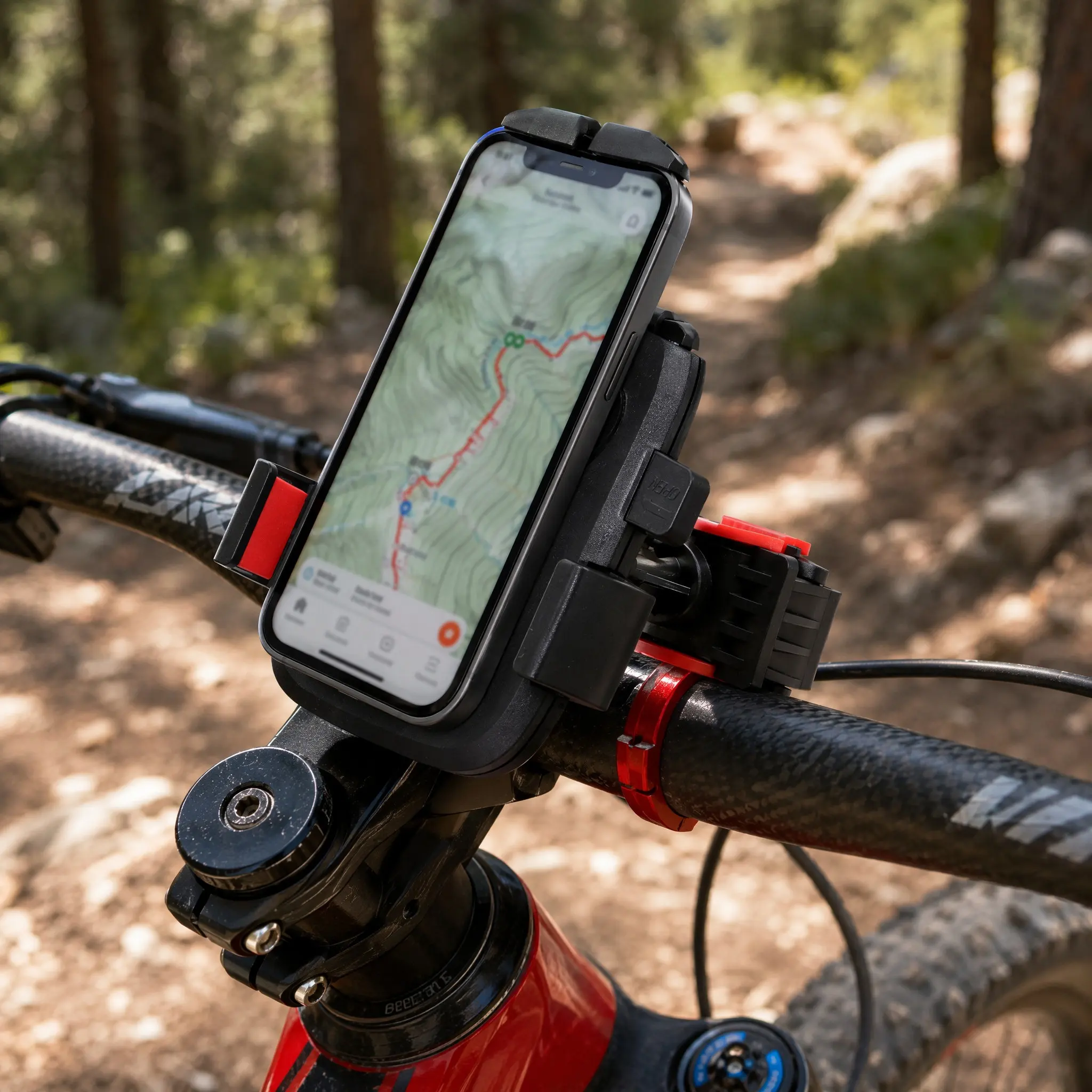 1Pcs Bicycle Anti-Shake Phone Holder Adjustable Non-Scratch Mobile Phone Bracket for Motorcycle Electrombile Handlebar