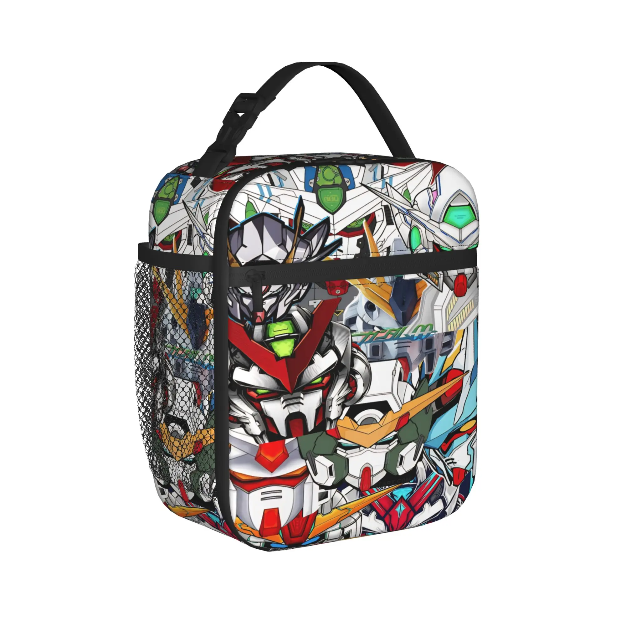 mobile suit gundams Merch Insulated Lunch Tote Bag For Office  Food Container Portable Cooler Thermal Lunch Box