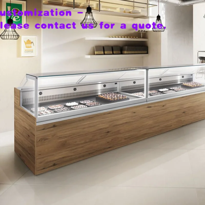 custom.Factory Price  Direct Selling Retail Grocery Store Superumarket Kiosk Food Cake Chiller Bread Warmer Display Bar Counter