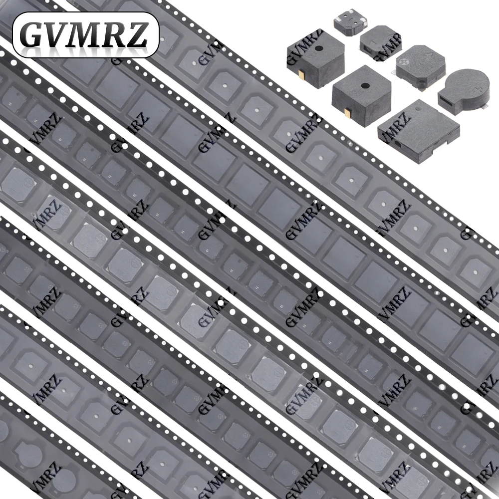 5PCS SMD Piezo Buzzer Assortment Kit 7525 /5020/8530/9032/9650/1230 Passive & Active Buzzer for Repairs & DIY Electronics