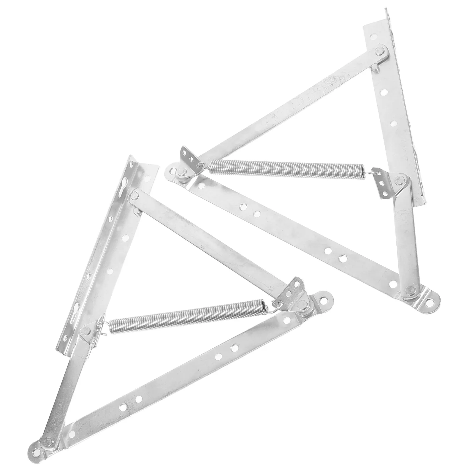 2Pcs Metal Triangular Spring Hinge Folding Heavy Duty Sofa Bed Base Chaise Lounge Support Furniture Replacement
