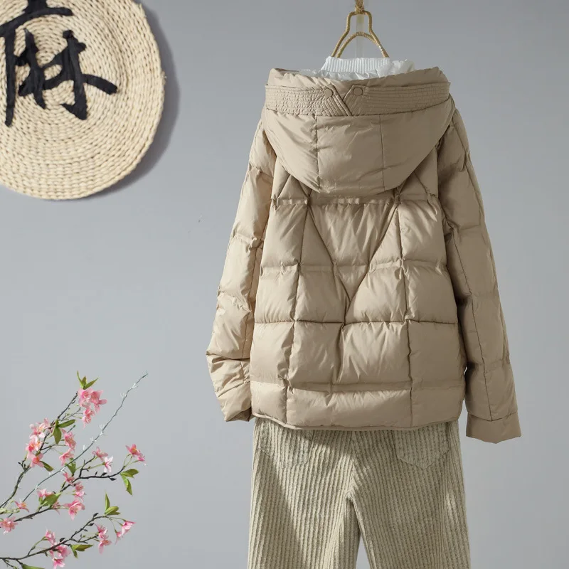 Autumn/Winter Women's Down Jacket Commuter Korean Edition Hooded Casual Jacket