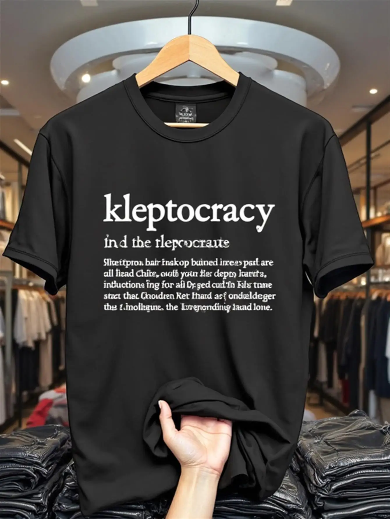 Camiseta de hombre con gráficos divertidos de susurio político, definición de la regla de los ladrones con humor, estilo gubernamental, azul marino, 100% algodón, camisa casual de manga corta con cuello redondo, corte moderno, cómoda para todas las estaciones, adecuada para uso diario y estilo de declaración humorístico, amor político