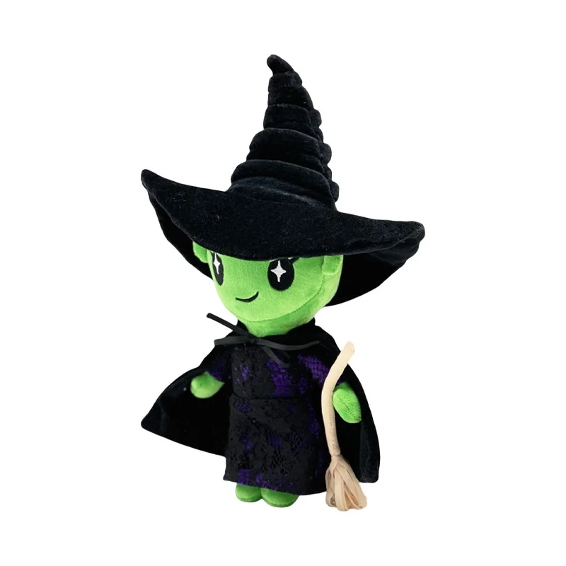 WICKED Medium Stylized Plush Magic Witch Plush Toy Cartoon Stuffed Figure Plushies Pillow Decor Doll Children Birthday Gifts New