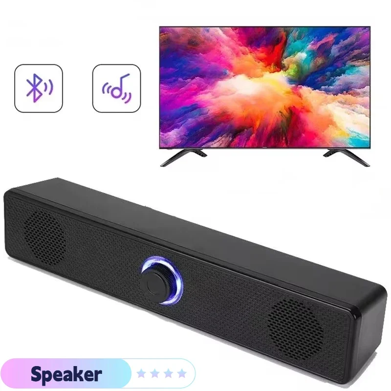 Long Wired Bluetooth Small Speaker Double Speakers High Volume Computer Mobile Phone Home TV Notebook Multimedia Desktop Speaker