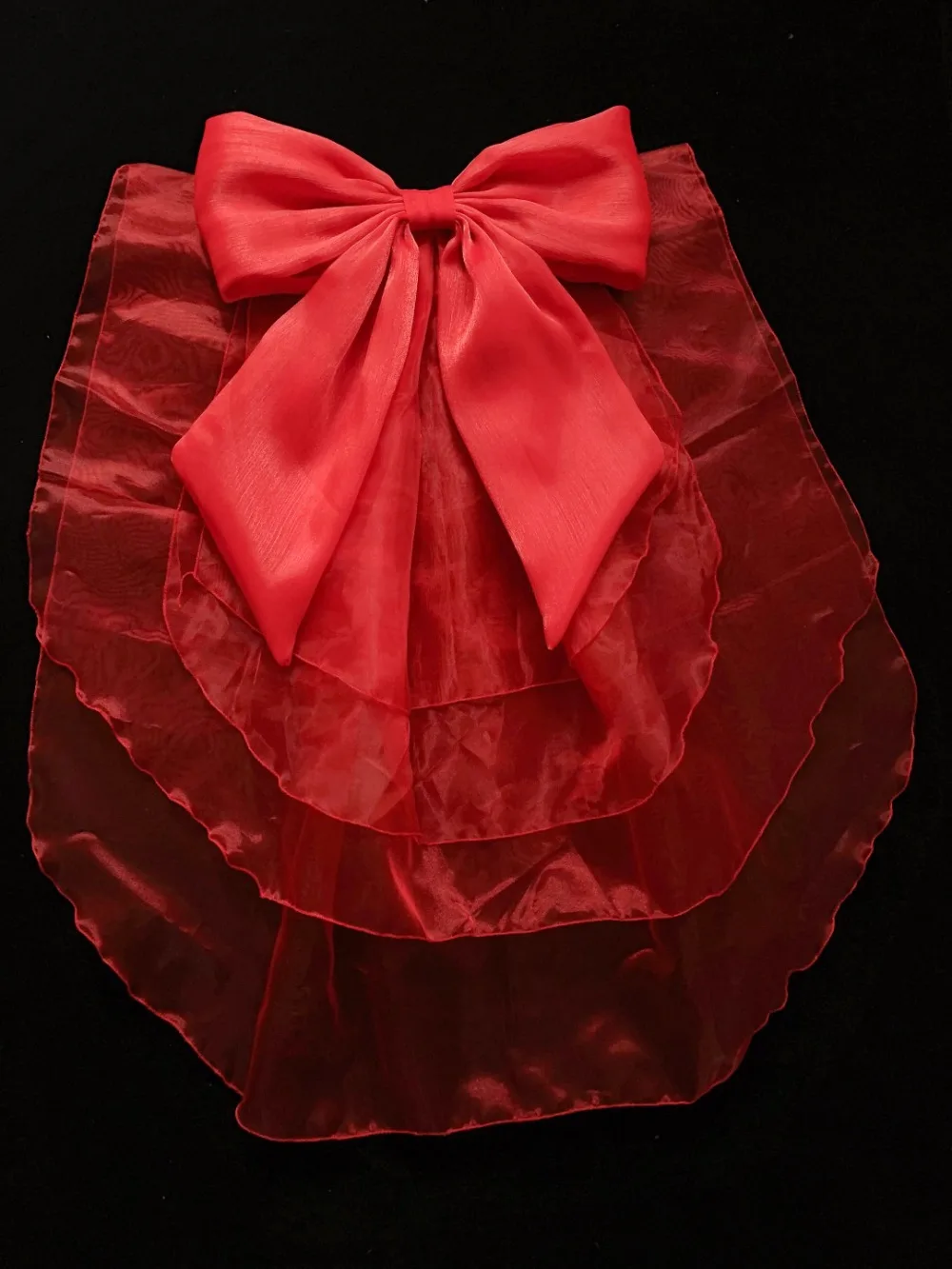 الحلو زهرة الحجاب الزفاف الجنية القوس زائدة الخصر ملحق فستان قابل للإزالة زائدة