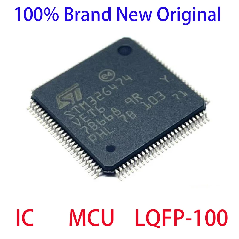 

STM32G474VET6 STM STM32G STM32G474 STM32G474VE STM32G474VET IC MCU LQFP-100 100% Brand New Original chip