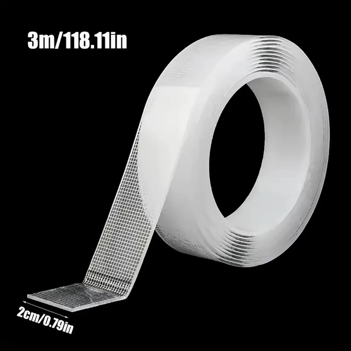 Cinta adhesiva Nano ultrafuerte de doble cara, tira adhesiva extrafuerte transparente, extraíble, resistente al agua, cinta de doble cara de alta resistencia, 1 ud.