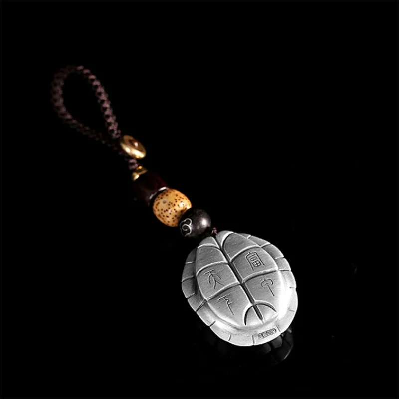 Vintage Turtle Back Clouds Car Keychain Male Birthday Gift Fashion Hand Woven Car Accessories Pendant Lucky Gifts For Friend