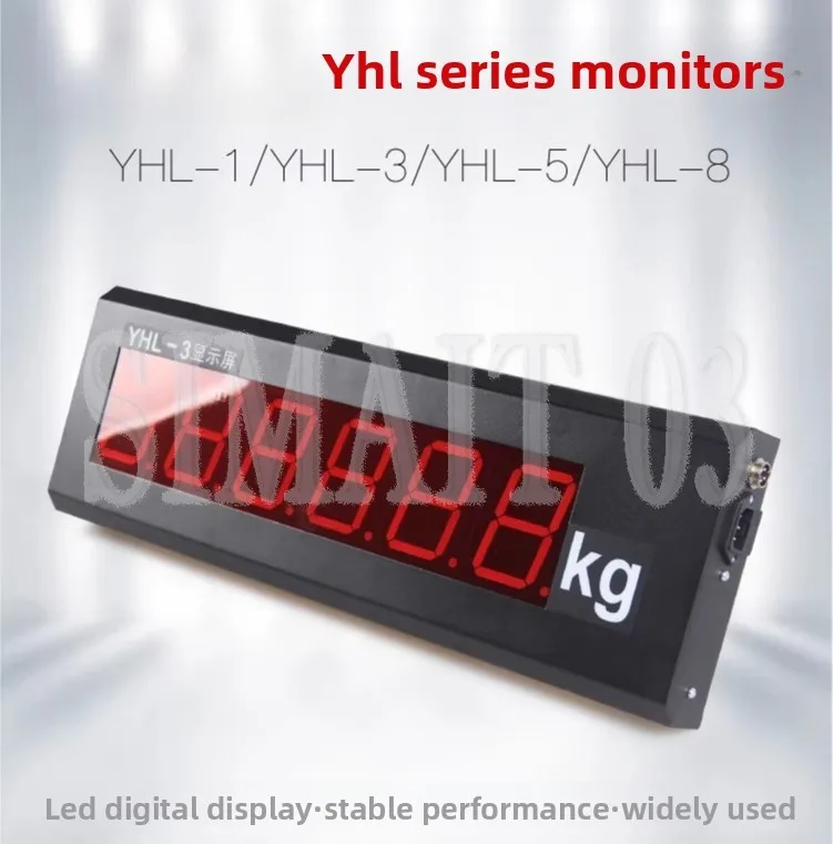YHL Series Truck Scale Display | 3/5/8 Inch Remote LED Scoreboard | Weighbridge Monitor with Camera