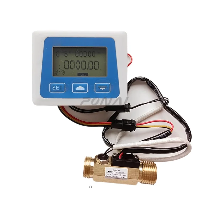 

Digital Display 1 Inch Stainless Steel Battery Intelligent Electronic Integrator Water Temperature and Flow Display Instrument
