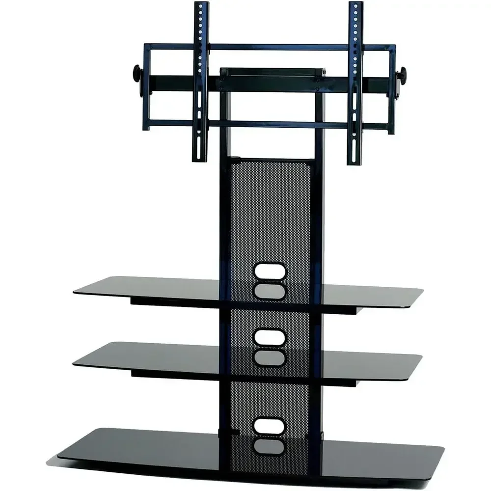 85 Black TV Stand with Mount for Large Screens
