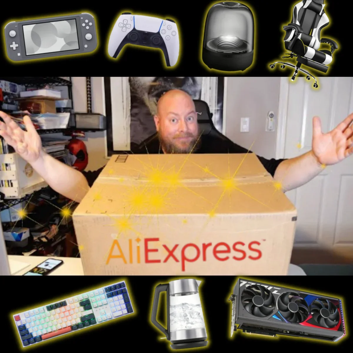 Aliexpress: Returns ELECTRONICS Mystery Pallet Box