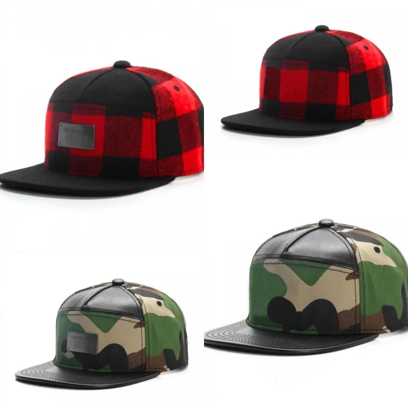 Fashion hip hop cap Plaid Adjustable Snapback Cap Outdoor Adult Casual Sports cap outdoor sun baseball cap
