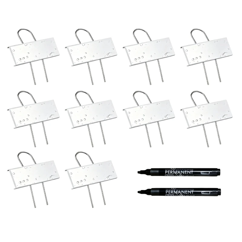 Outdoor Plant Labels 10 Pack with Write On Panel and Metal Stakes best sale