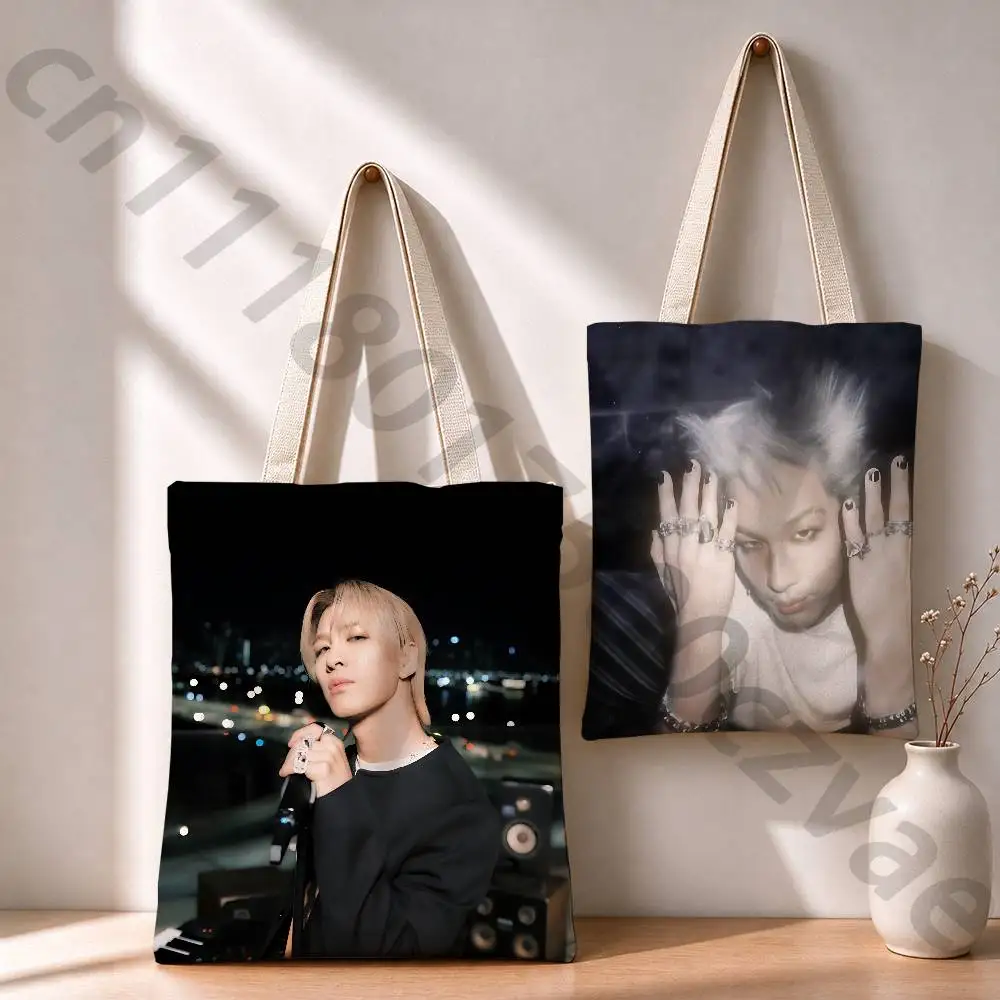 Singer TAEYANG Reusable Fashionable Backpack Multifunctional Handbag Canvas Shopping Bag