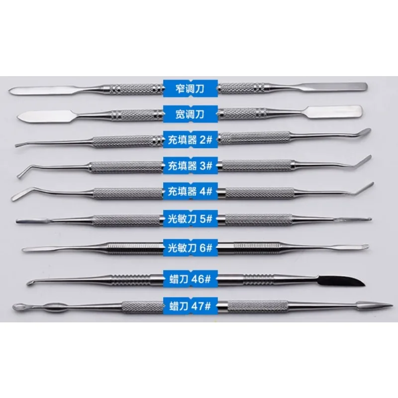 Resin Spatula Carver Set Light Cure Filling Wax Carving Knife Sculpting Tool for Craft Jewelry Art Restoration Repair