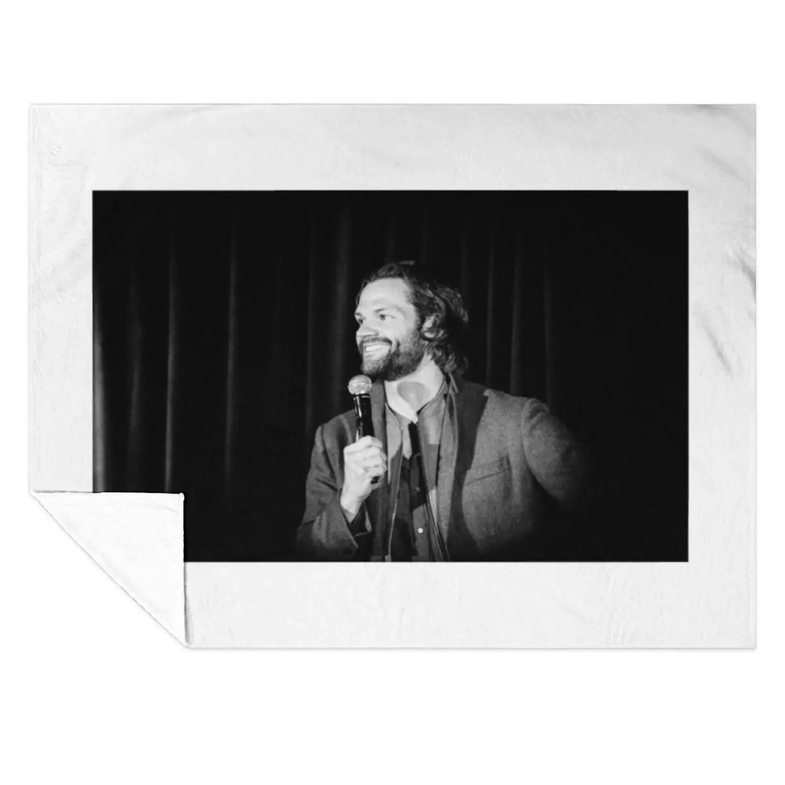 

Jared Padalecki Throw Blanket Soft Plaid Winter beds Bed covers bed plaid Blankets