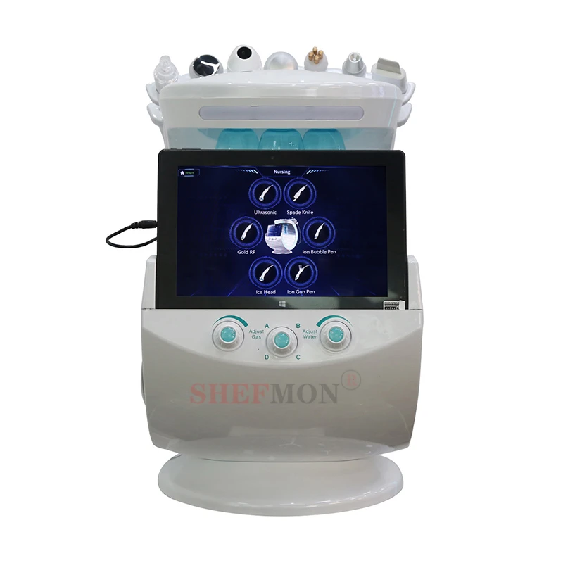 7 in 1 Oxygen Jet Hydro Dermabrasion Machine Hydra Spa Facial Cleansing Skin Rejuvenation Skin Analyzer RF Skin Care Tools