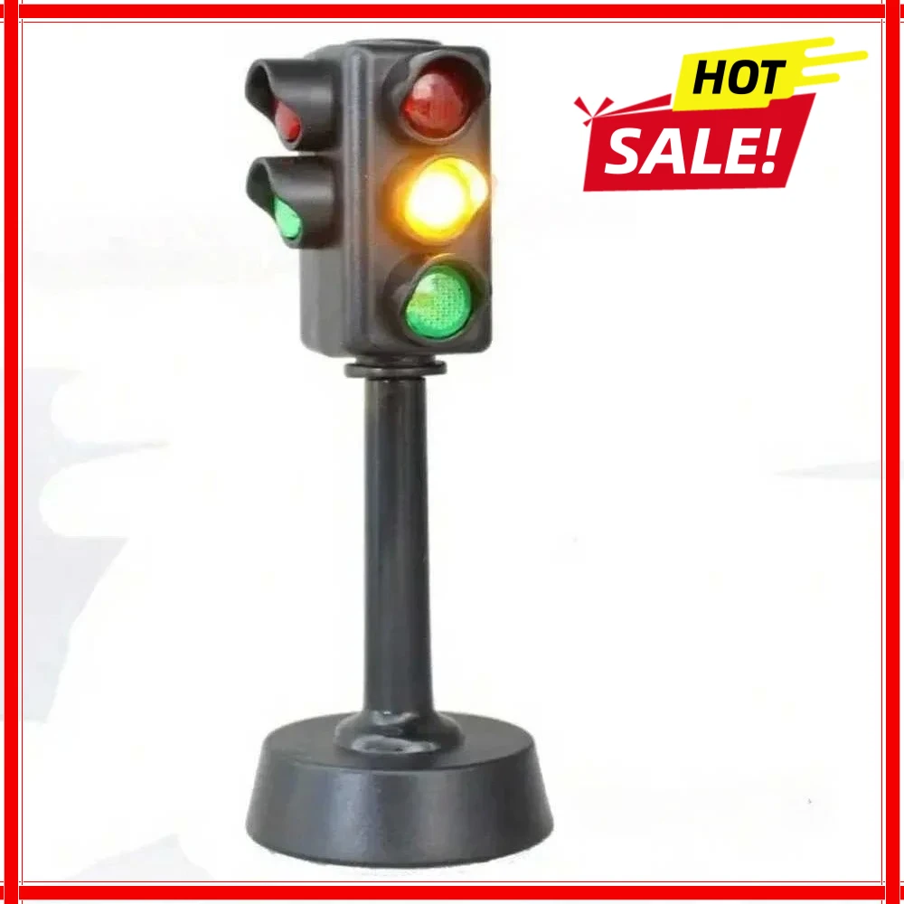 1pc Traffic Light Signs Toy Traffic Light Lamp Base Simulation Road Light Safety Traffic Lamp Home Transportation Ornaments