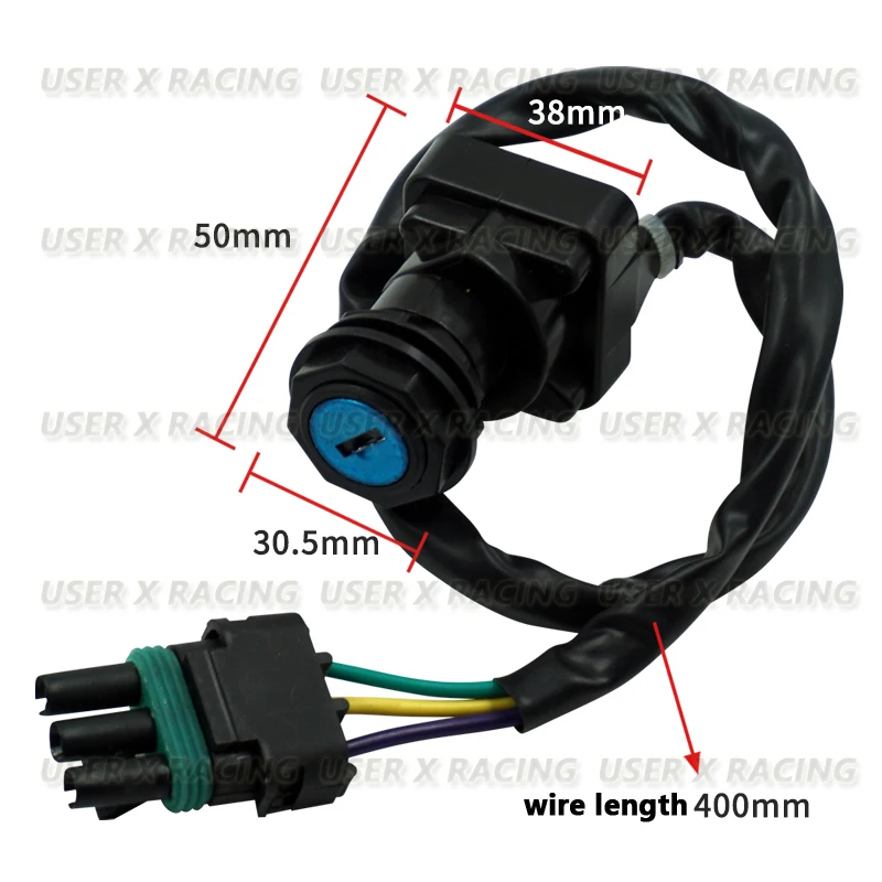 USERX Universal Motorcycle ATV Ignition Key Switch for BOMBARDIER TRAXTER 500 AUTOSHIFT XT FOOTSHIFT MAX 500 4X4