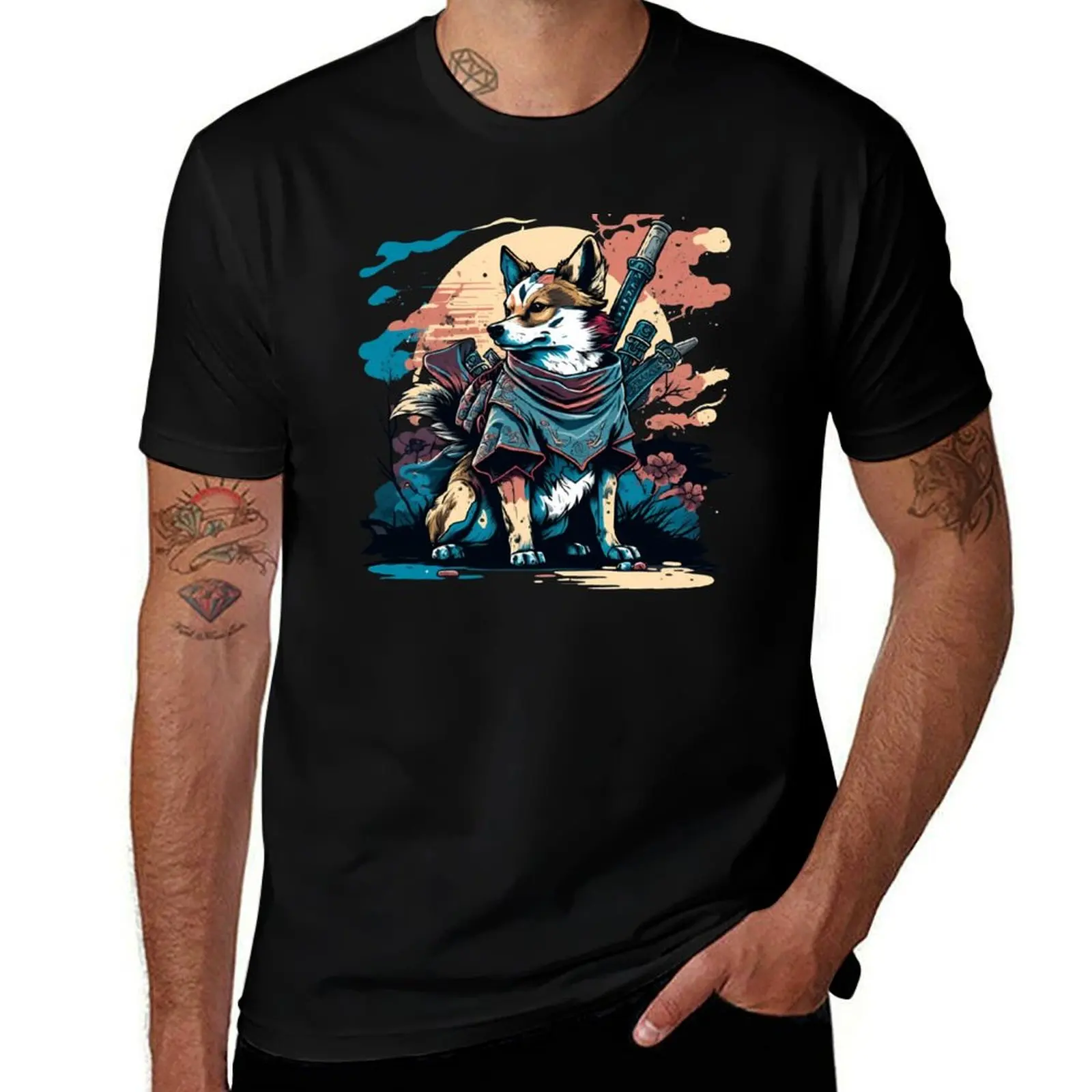 

The Way of the Dogmurai T-Shirt plus size tops customs blanks custom t shirt Men's t-shirt
