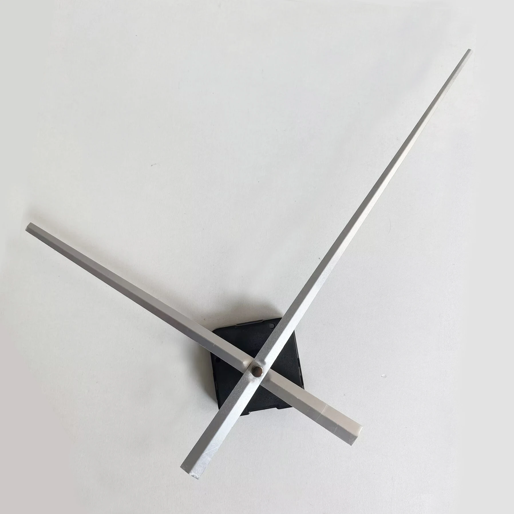 High Torque Quartz Clock Movement Kit 243mm Long Silver Minute Hand, 6mm 11mm Thread Shaft Clock Motor for DIY Wall Clock