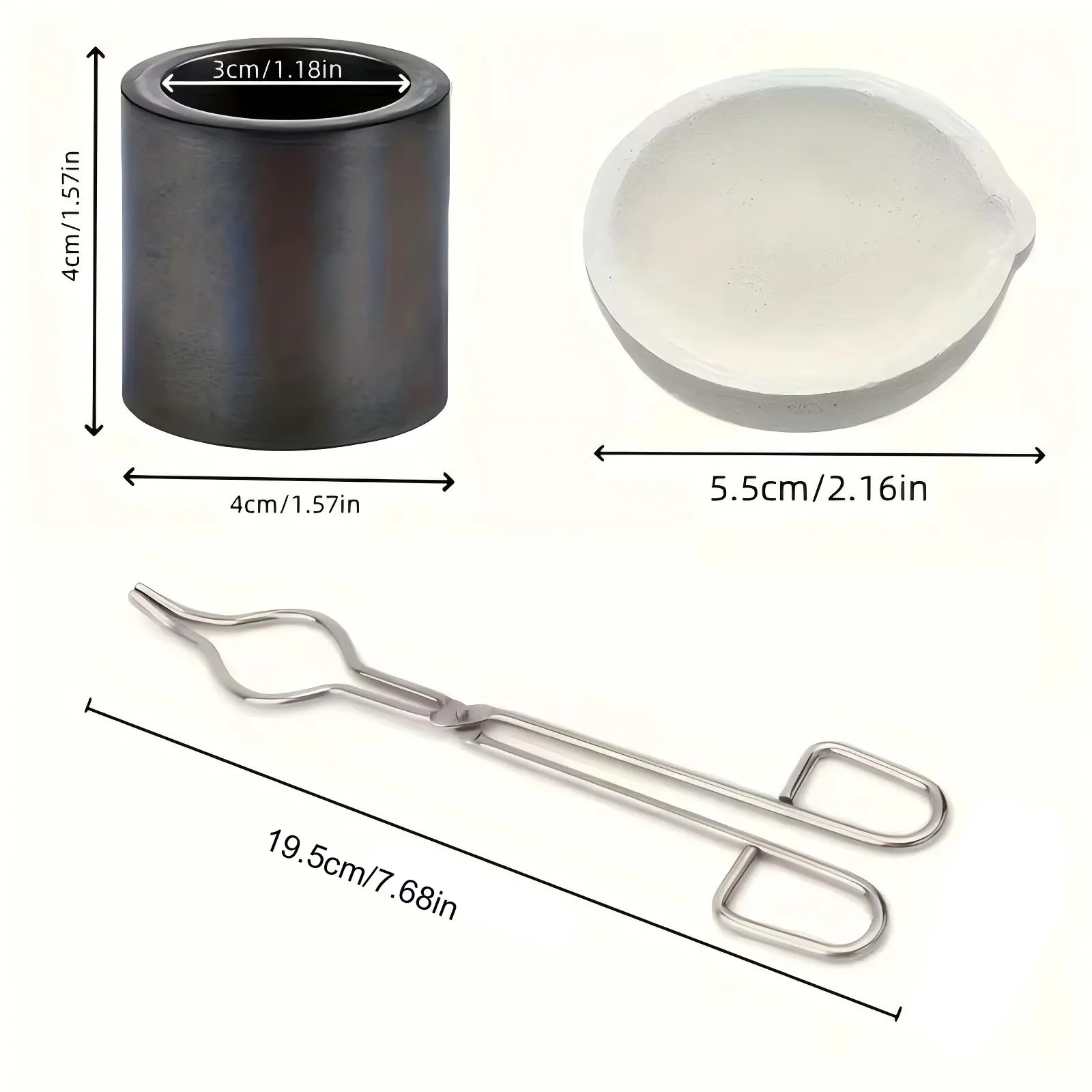 

Mini Jewelry Gold Melting Tools Kit Jewelry Refractory Brick Welding Plate Cast Ingot Mold Melting Bowl Clamp Kit