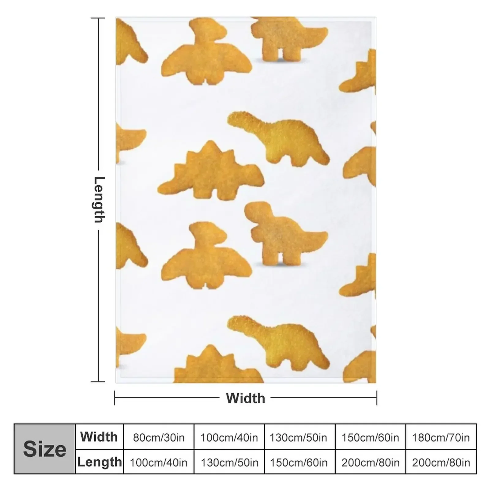 Dino nuggets Throw Blanket for babies Warm Blankets