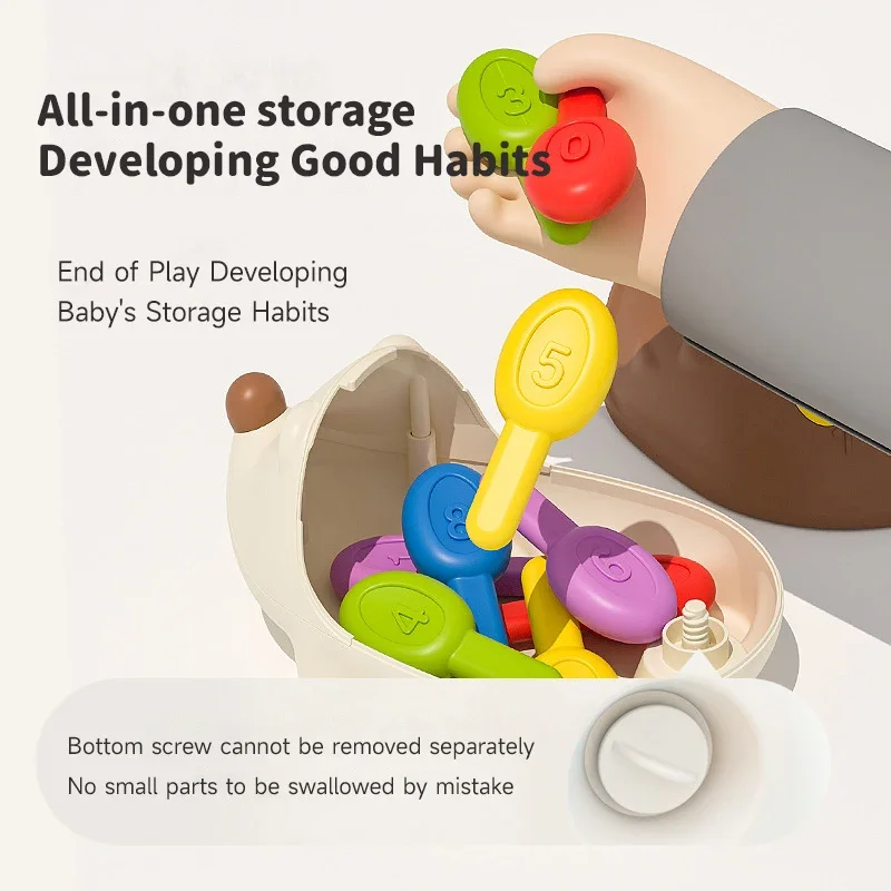 ของเล่นเม่นมอนเตสซอรี่ ฝึกกล้ามเนื้อมัดเล็ก ของเล่นเสริมพัฒนาการเด็ก ฝึกสมาธิ ของเล่นพกพา เกมปริศนา ของขวัญ