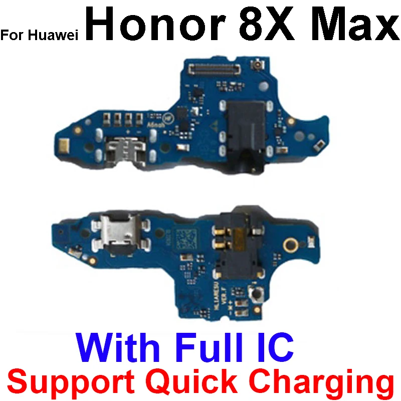 USB Charger Dock Board Connector Port Charging Flex Cable Microphone For Huawei Honor 7 7A 7S 7C 7X 7A 8A Pro 8C 8X Max