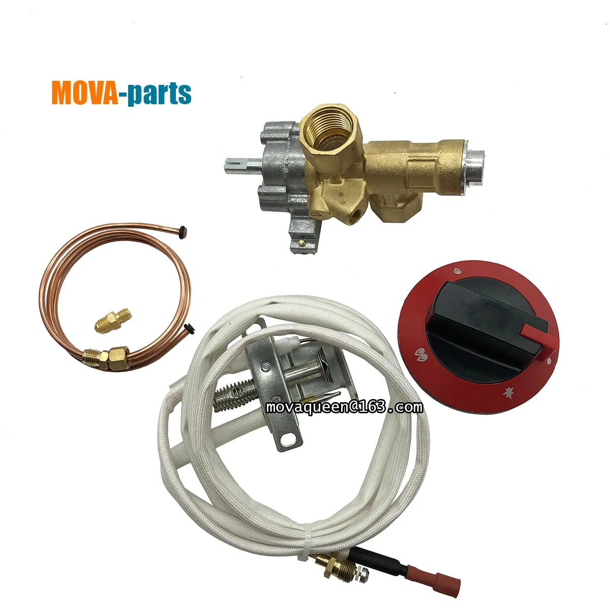 Ignition Switch Copper Gas Safety Valve With Flameout Protection  For LPG NG Gas Low Stockpot Stove Burner