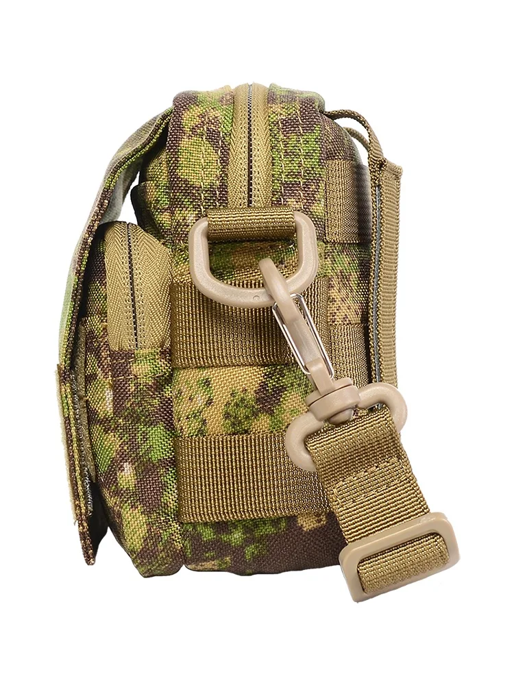 Bolsa táctica de nailon 1000D con correa para el hombro, herramientas EDC, bolsa Molle para trotar, correr, cinturón, billetera para la cintura,