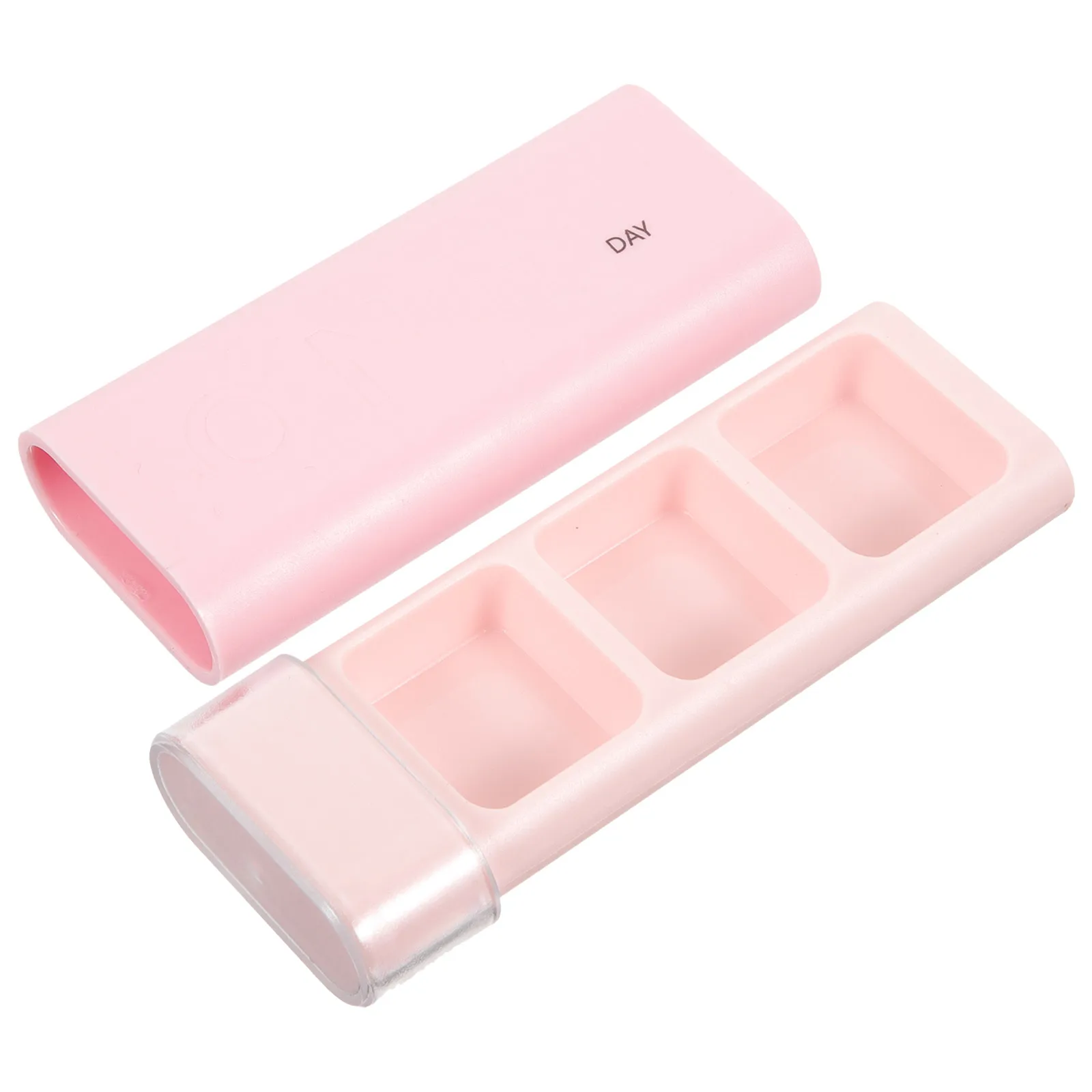

Portable Pill Box Medication Organizer Mini Travel Case for Vitamins Supplements Durable PP Material Fits Pocket Purse Long Term