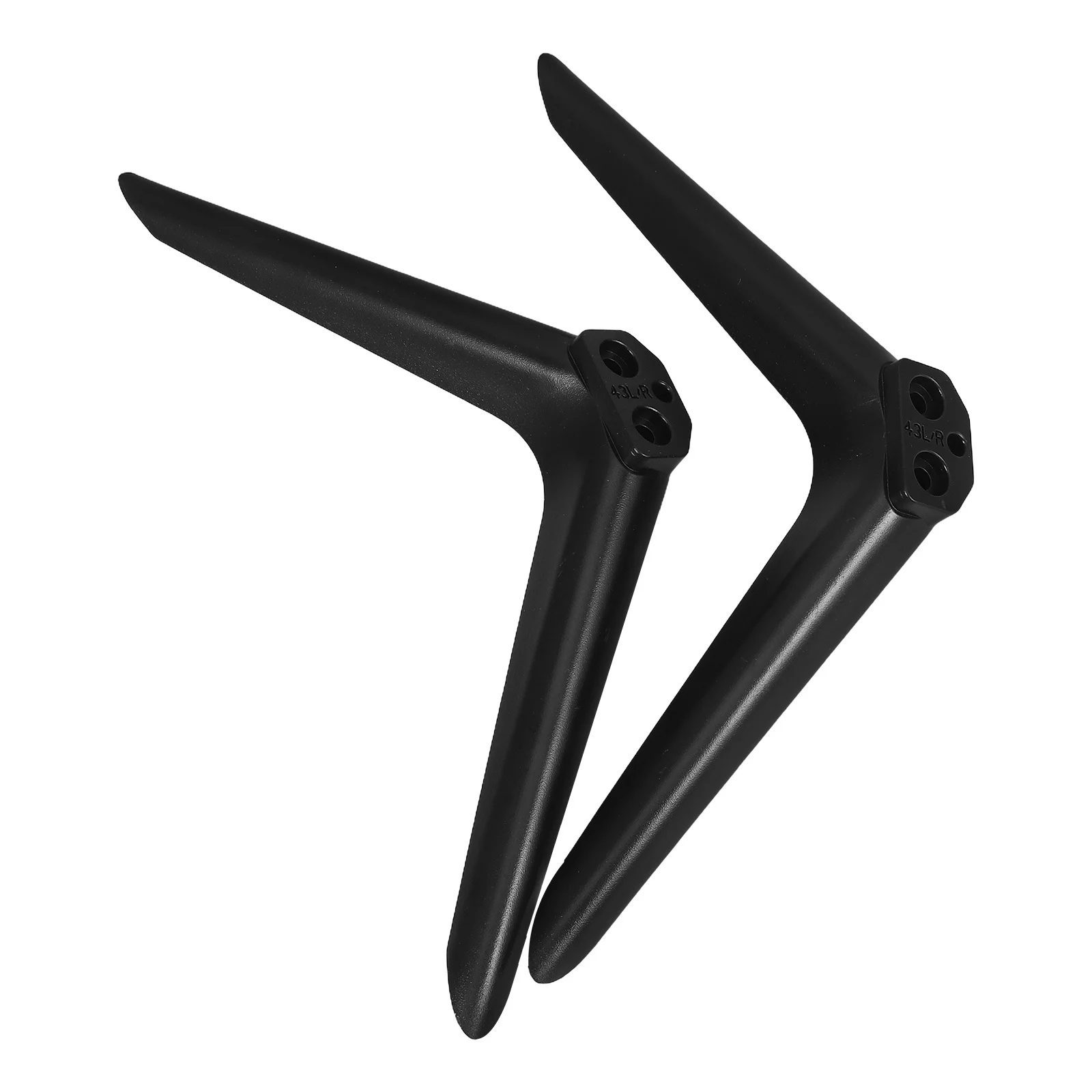 2Pcs Universal Stand Base Plastic Replacement Bracket for 37-43 Inch Tvs Small Freestanding Tabletop Holder for Living Room