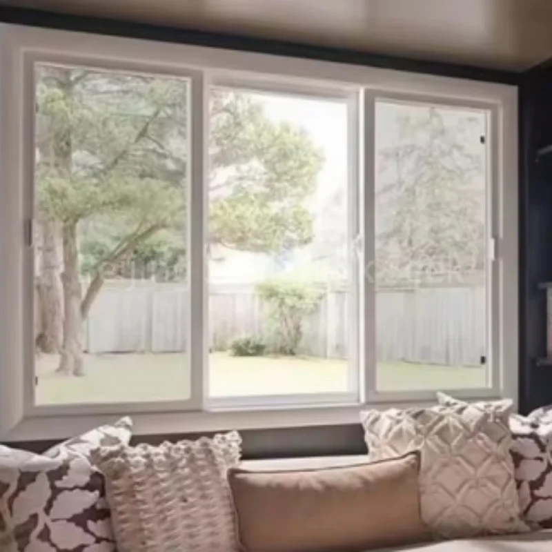 

Экологически чистый безсвинцовый материал UPVC, раздвижное окно для квартиры из UPVC, соответствующее экологическим стандартам.