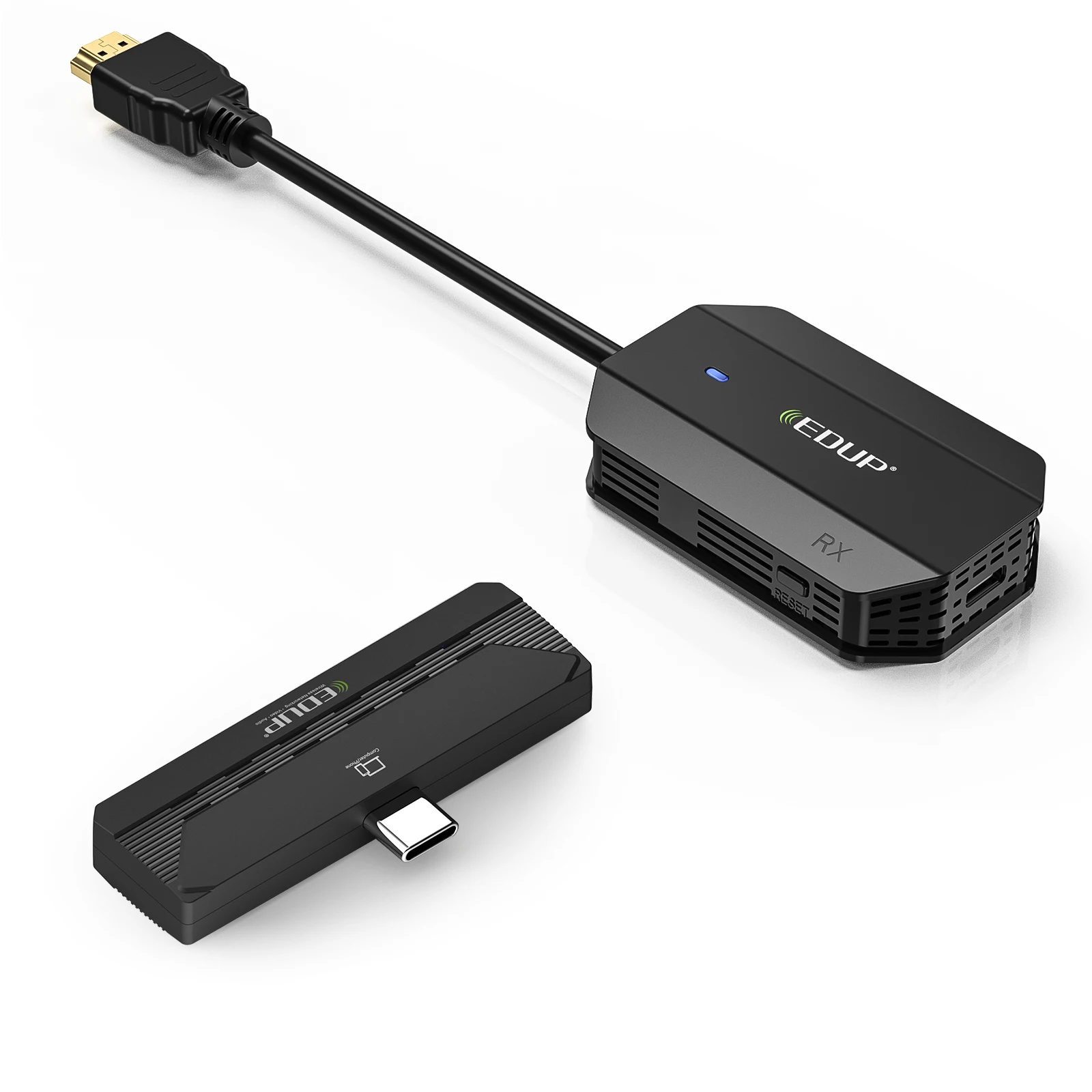 EDUP 1080P 60HZ Wifi Extender HD Kit transmissor e receptor de vídeo 4K com função de extensão de tela