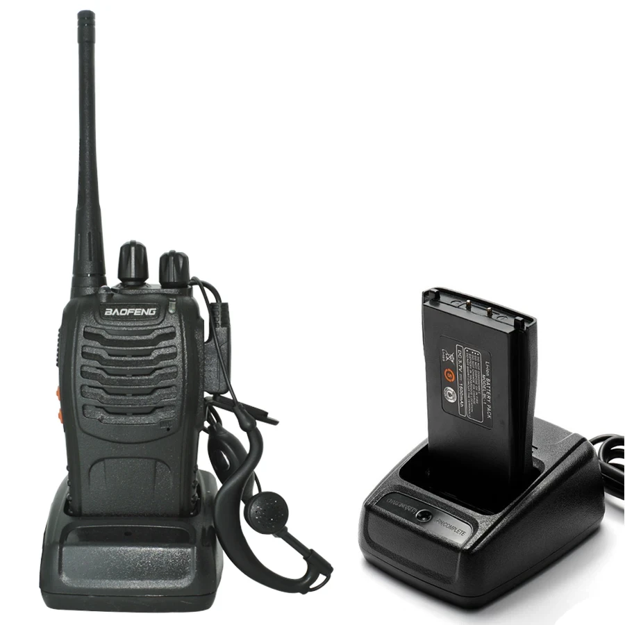 Baofeng BF888S portátil Walkie Talkie de longo alcance, Rádio em dois sentidos Original Ham, Transceptor UHF, BF888S Intercomunicador, 5W,