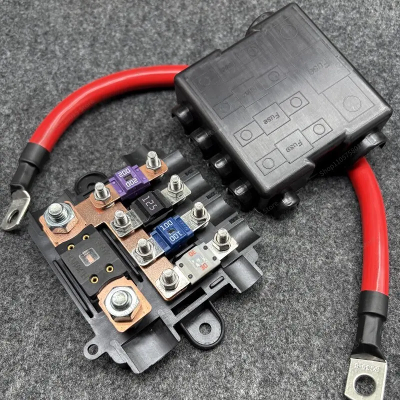 For RV Truck Multi-way Fuse Box High Power Fuse Seat Off-Road Car Modified Battery Pile Junction Box