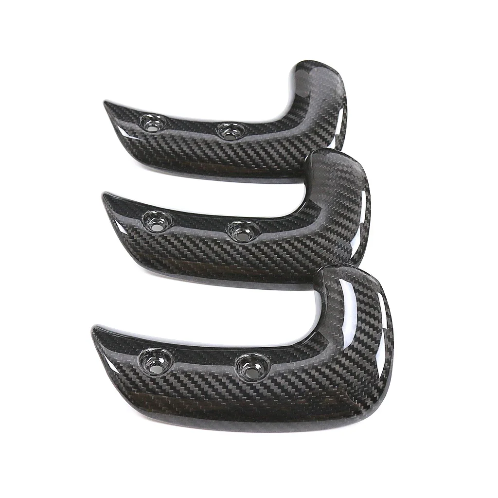 For Triumph Rocket III Rocket 3 GT 2020 2021 2022 2023 100% Carbon Fiber Exhaust Heat Shield Cover Parts Motorcycle Accessories