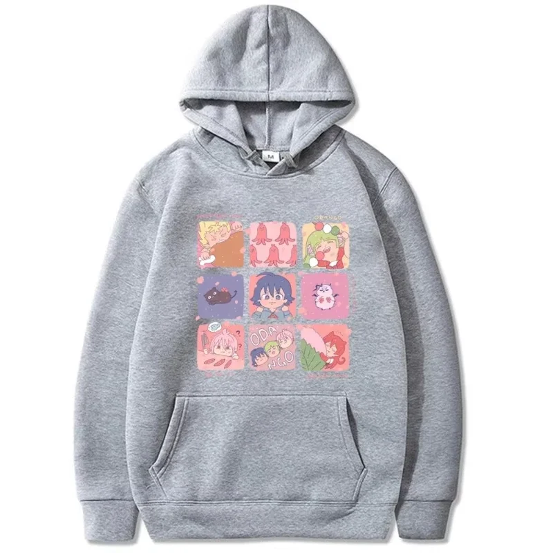 2025 Mairimashita Iruma Kun الرسوم المتحركة اليابانية الجديدة 2D هوديس الرجال بلوزات طويلة الأكمام النساء Harajuku البلوفرات سوداديراس