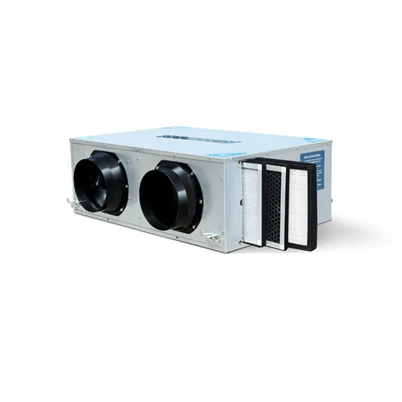 Ultra Quiet Home Fresh Air System Bidirectional Full Heat Exchanger Indoor Ventilation Air Renewal Device For Household Use