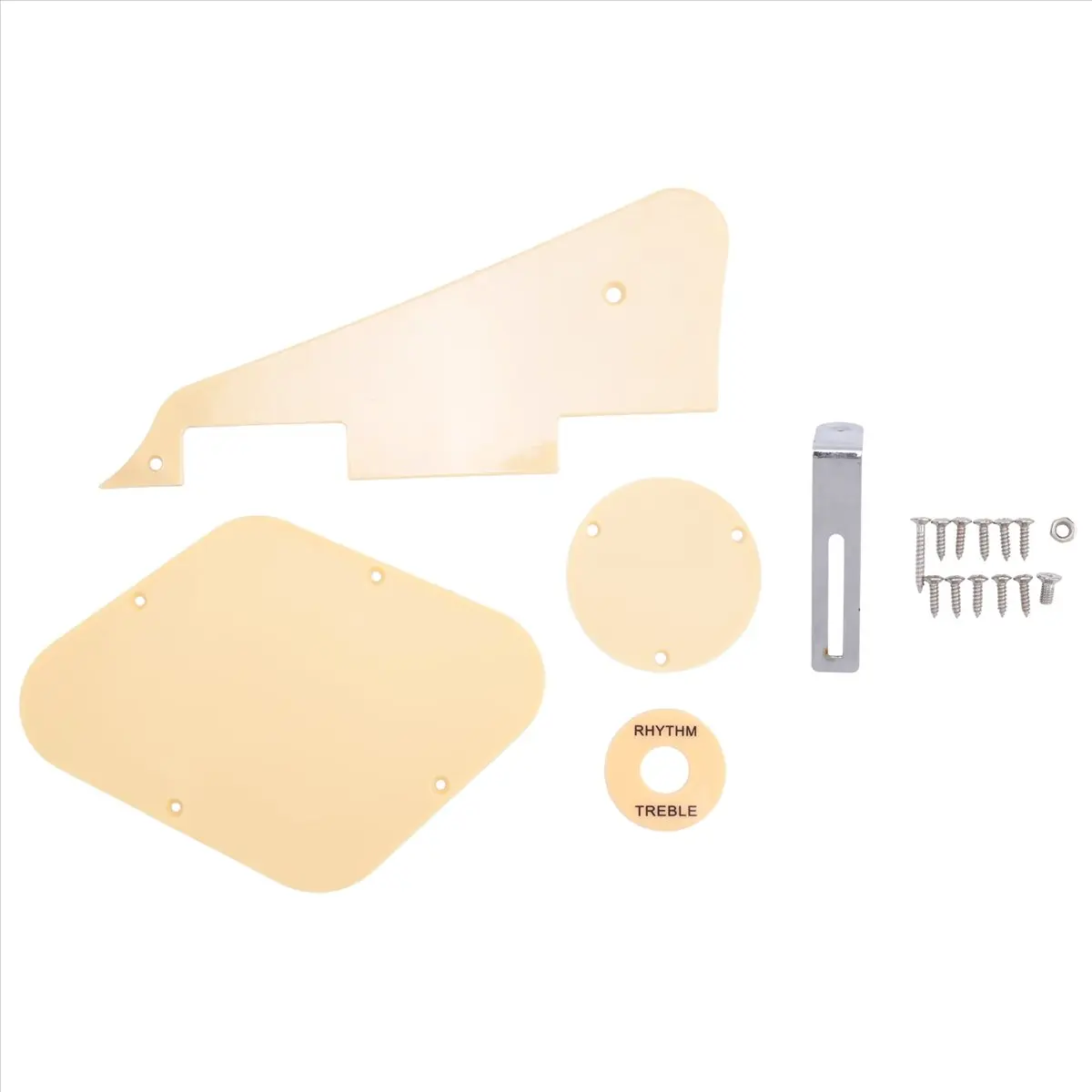 1 مجموعة الأصفر Pickguard تجويف التبديل يغطي لاقط محدد لوحة قوس مسامير صالح الغيتار نمط كيت-A22R