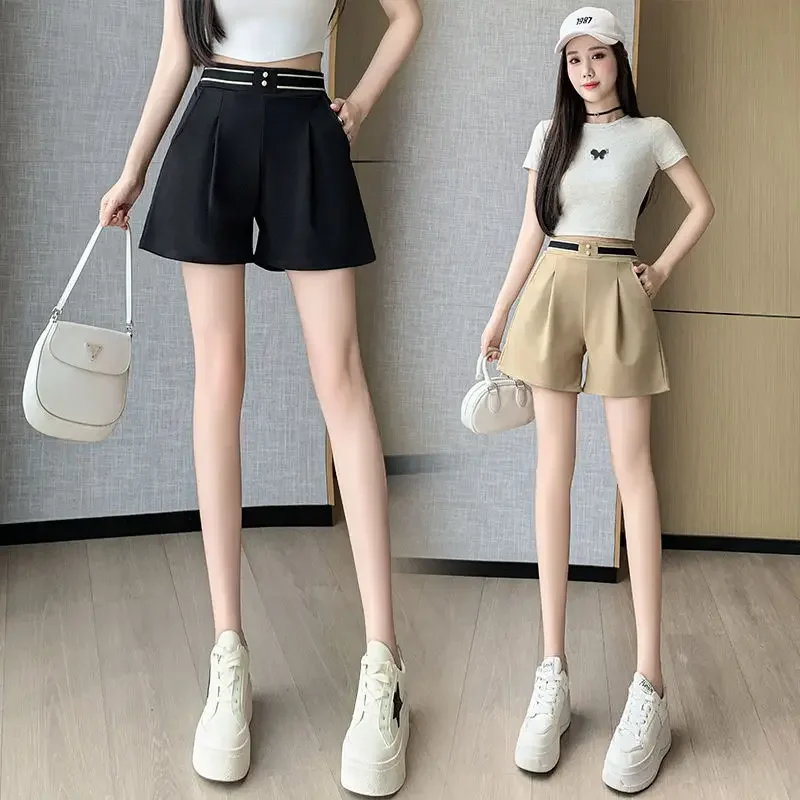 Women's Shorts Loose Baggy Casual Female Short Pants Suit With Design Elegant Outfits Outdoor To Wear New In Designer Jorts Kpop