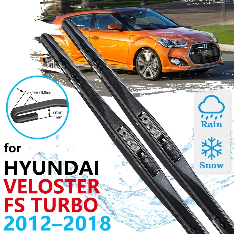 

For Hyundai Veloster FS 2012 2013 2014 2015 2016 2017 2018 Turbo Car Front Wiper Blades Windscreen Windshield Car Accessories