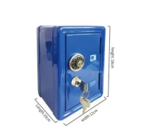 Household Insurance Box Vertical Mini Metal Safe Car Safe Key Insurance Cabinet Desktop Decoration Piggy Bank 6