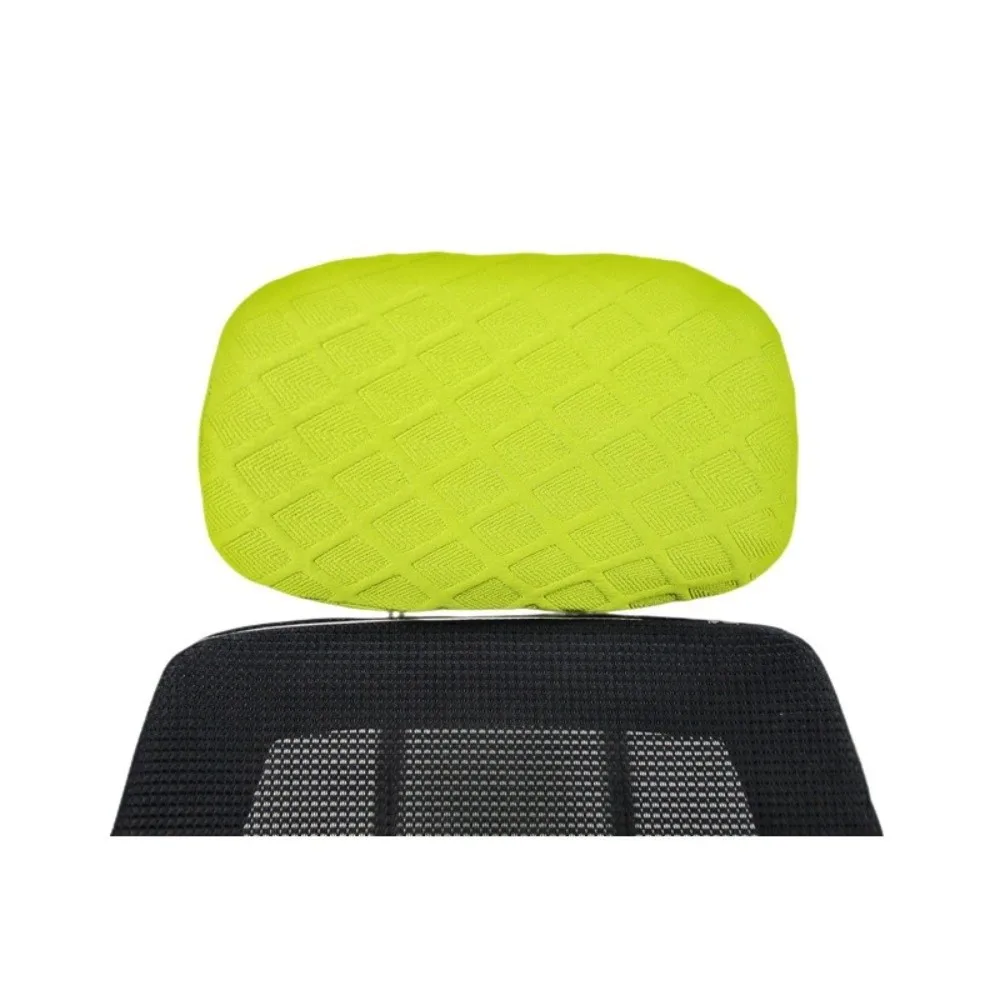 Jacquard Swivel Chair Headrest Cover Elastic Dust-proof Gaming Chair Head Pillowcase Half-Wrap Thickened Chair Head Covers