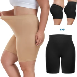 Women Safety Pants High Waist Abdominal Pants Postpartum Body Shaper Comfort Boxer Briefs Skirt Shorts XL-4XL Underwear