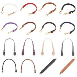 PU Leather Bag Strap Handbags Handles For Handbag Short Bag Strap Purse Strap Golden Buckle Replacement Bag Belt Band